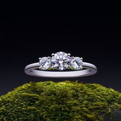 diamond ring with diamonds
