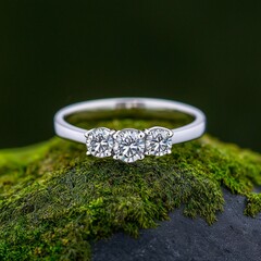 ring with diamonds
