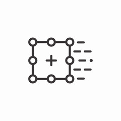 decentralized network plus icon sign vector