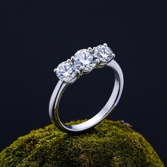 diamond ring with diamonds