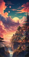 A masterpiece anime celshaded illustration