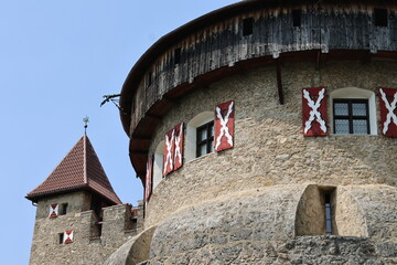 Vaduz castle on a sunny summer day