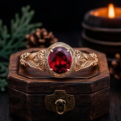 treasure chest with jewelry