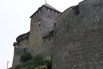 Vaduz castle on a sunny summer day