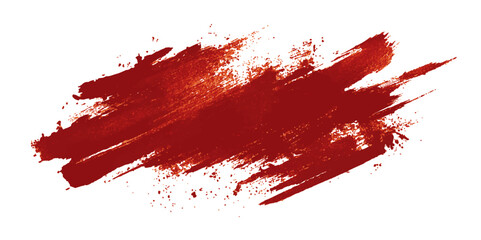 Vibrant Red Abstract Paint Splatters. Dynamic Red and Black Brushstroke Art
