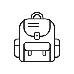 Minimal Backpack Outline for Education Design