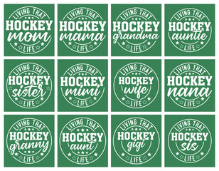 Living that hockey mom life t shirt design