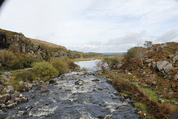 Rushing River in Autumn
