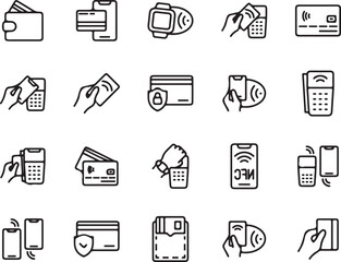 contactless payment, payment methods, nfc, mobile payment, credit card, debit card, wallet, smartphone, smartwatch, pos terminal, transaction, digital payment, technology, finance, banking, online sho