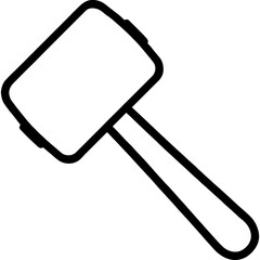 Modern soft-faced mallet illustration