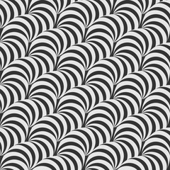 Abstract Black and White Swirl Pattern Design with various artistic elements and styles. Vector Illustration