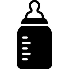 baby feeder icon illustration design with solid