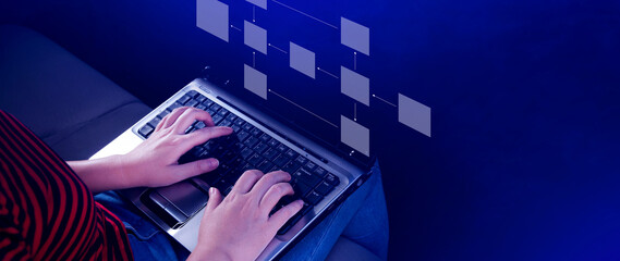 Business process and data management organigram, Design workflow automation with flowcharts, model...
