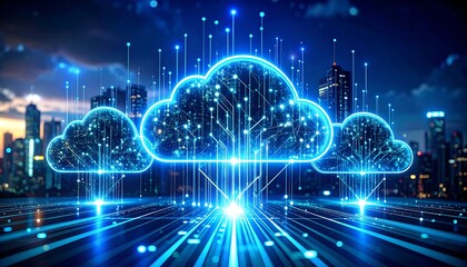 Cloud Computing Cityscape. (1)