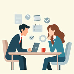 business people working together in office