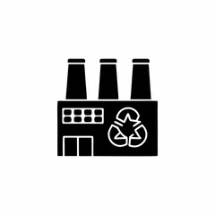 creative and simple minimal details Outline  eco factory icon vector