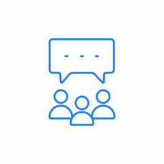 group chat bubble icon sign vector