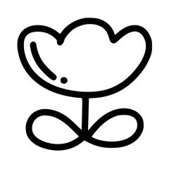 Flower line art drawing 