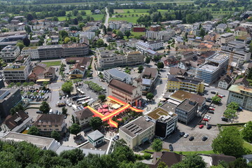 Vaduz cityscapes in summer