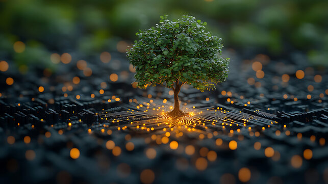 Green Technology Nature Thriving in the Digital Age