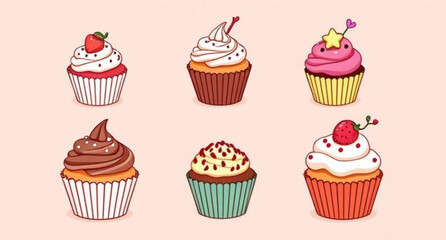 Cupcake vector, Cupcake illustration, Cupcake clipart, Cupcake icon, Cupcake drawing, Sweet cupcake vector, Cupcake dessert vector, Frosted cupcake, Cupcake with sprinkles, Cute cupcake vector, Chocol