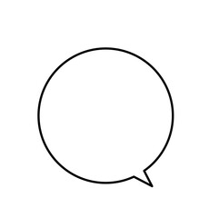 正方形のシンプルな吹き出し