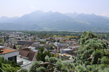 Vaduz cityscapes in summer