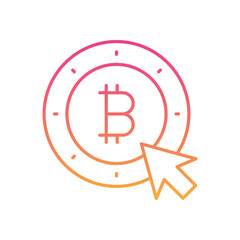 Bitcoin Transaction Icon vector