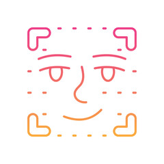 Face Password Icon vector