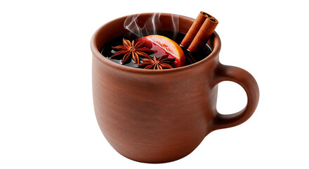 A delightful cup of mulled wine, perfectly spiced for a cozy winter evening.