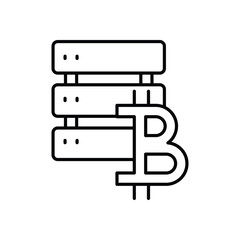 Network Database Icon vector