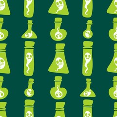 Halloween ghost seamless cute cartoon pattern for wrapping paper and fabrics