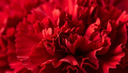 close up of red flower