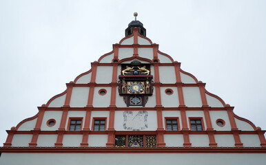 Obraz premium Historical facade of the town hall in Plauen, Vogtland