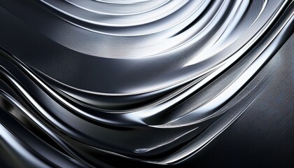 Obraz premium sleek and shiny chrome surface with a reflective texture
