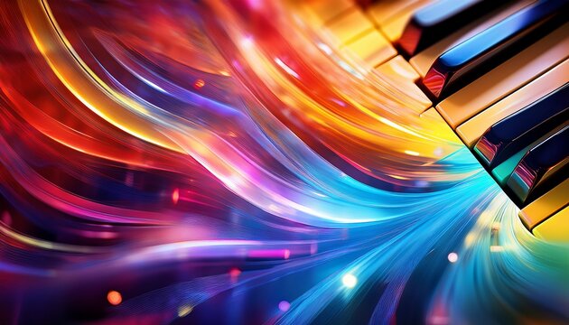 abstract colorful piano keys wallpaper vibrant piano keys on an abstract colorful background symbolizing music creativity artistry passion and expression