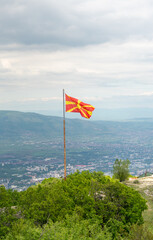 Fototapeta premium north macedonia flag