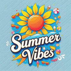 Obraz premium summer vibes.eps