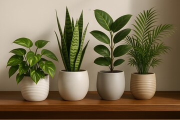 Stylish Indoor Plant Display for Home Decor Content