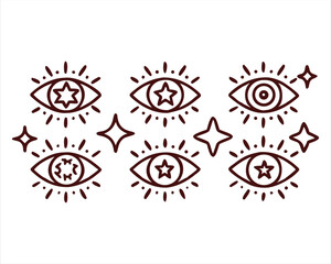 Starry Eyes icon set