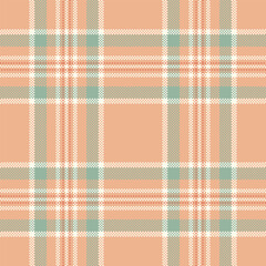 Elegant pastel plaid pattern.  Soft peach, mint green, and beige hues create a calming, versatile design perfect for textiles, websites, or packaging.
