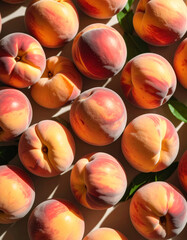Peach still life photograph