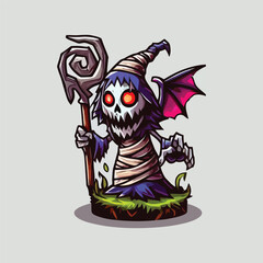 Fototapeta premium vector style cute unique monster mascot