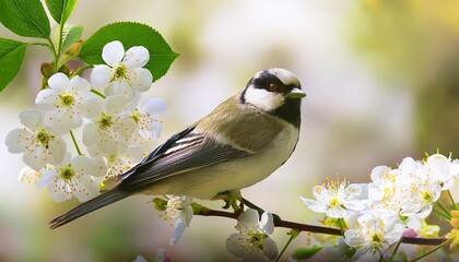 Obraz premium bird cherry blossom in close up