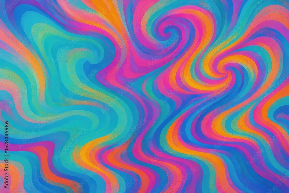 Aufkleber Vibrant Abstract Background With Colorful Swirls and Dynamic Flowing Patterns