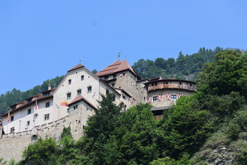 Vaduz city scapes in summer