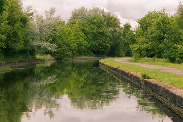 Waterway canal in England.