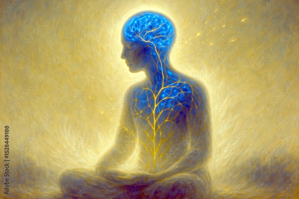 Poster calm minds reflect neuroplasticity and positive transformation in neural pathways