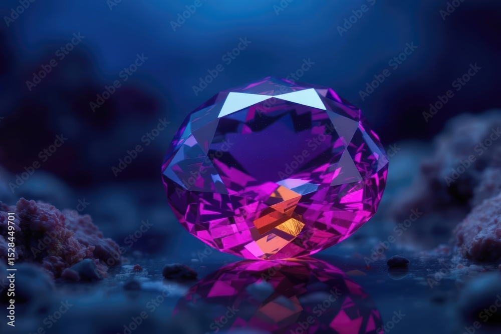 Poster polychrome tourmaline glistens under soft lighting on a textured surface