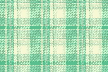 Checkered pattern tartan fabric, africa seamless textile check. Vertical background vector plaid texture in mint and green colors.